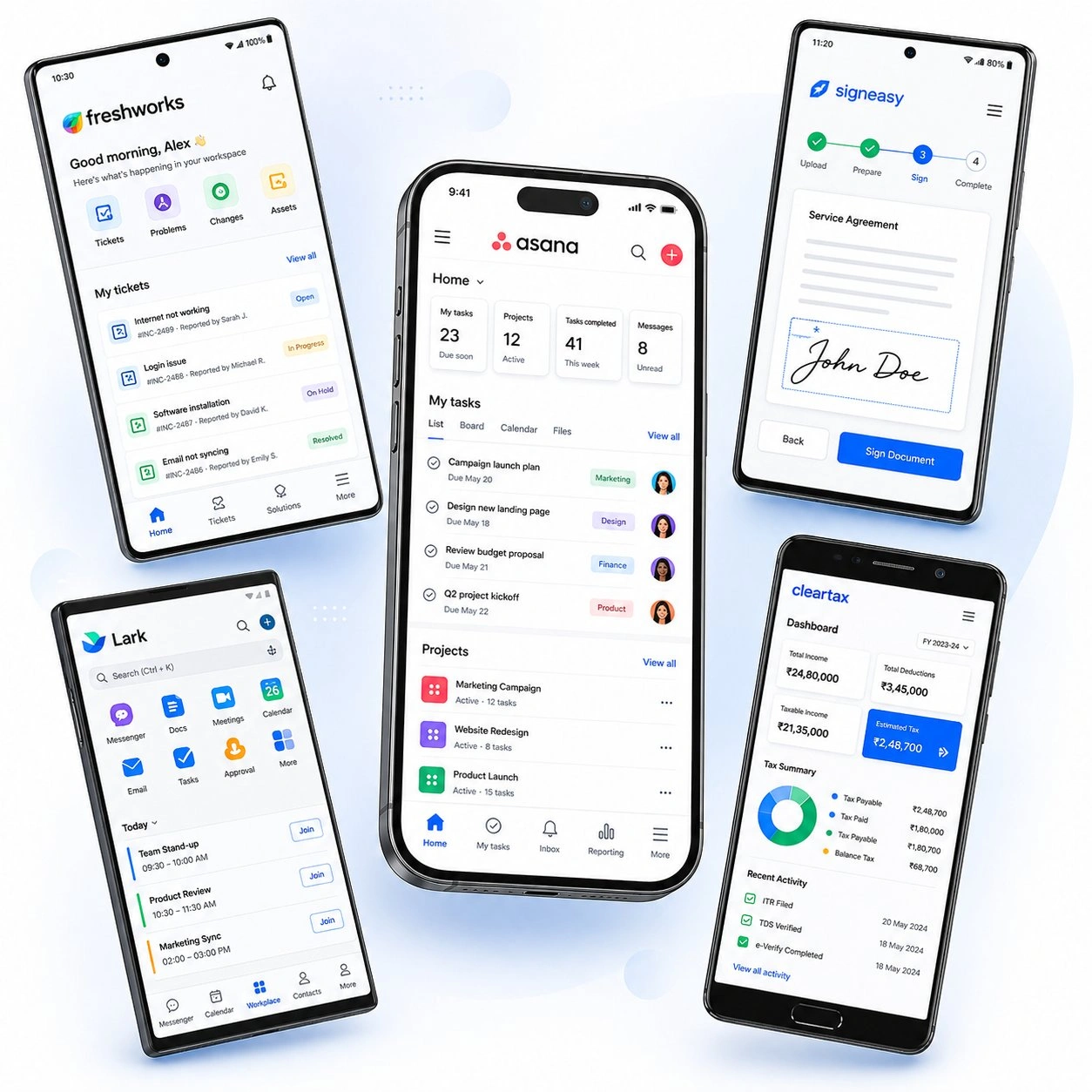 Vistar Partner Apps - Asana, Freshworks, Signeasy, ClearTax, Lark