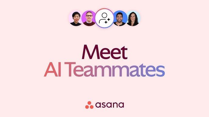 Asana AI dashboard showing project and task management features